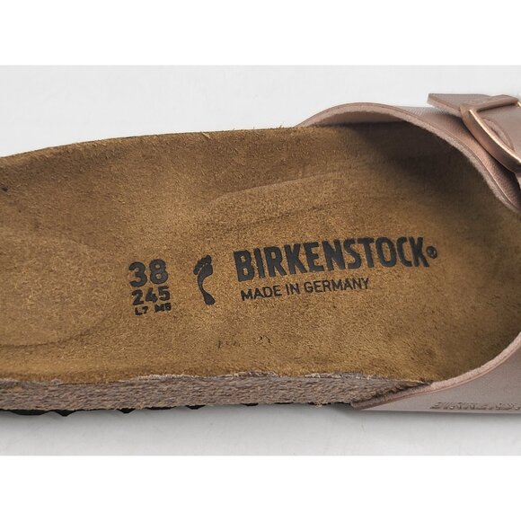 Birkenstock Madrid Big Buckle Shoes Womens Size 38 Slide Sandals Made in Germany - Picture 8 of 10